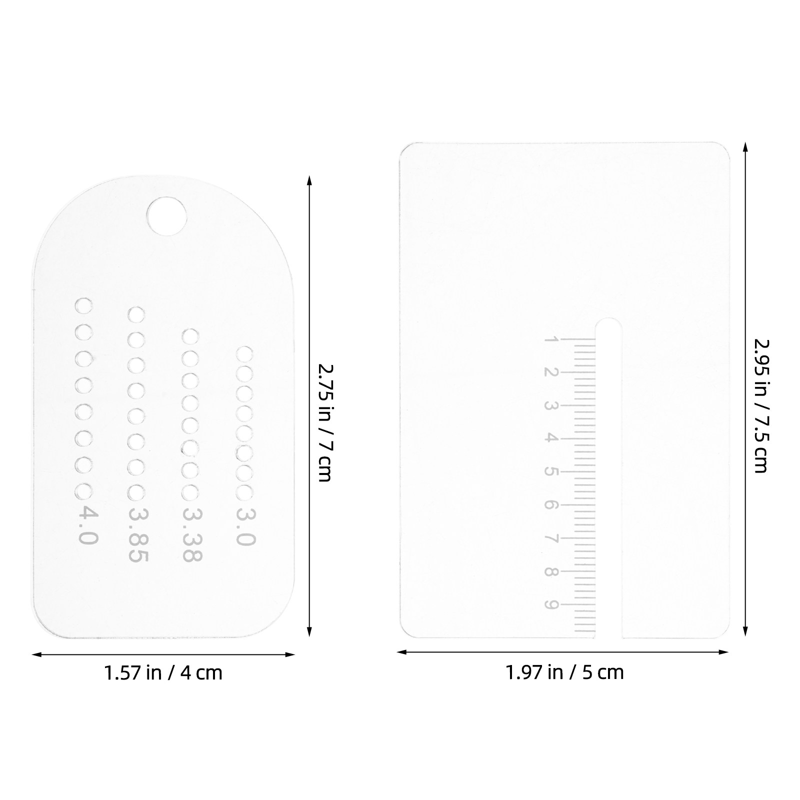 2Pcs Punch Guide Multifunction - Leatherwork Ruler review and price