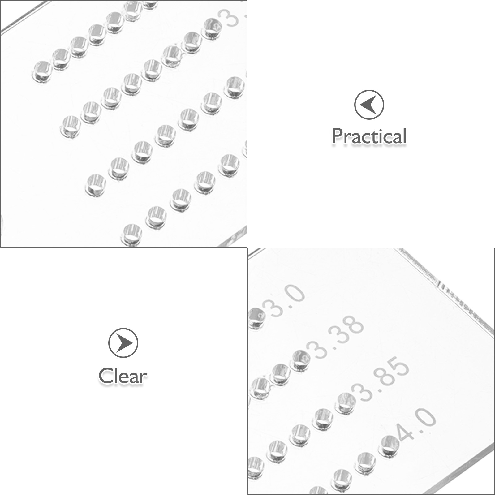 2Pcs Punch Guide Multifunction - Leatherwork Ruler review and price