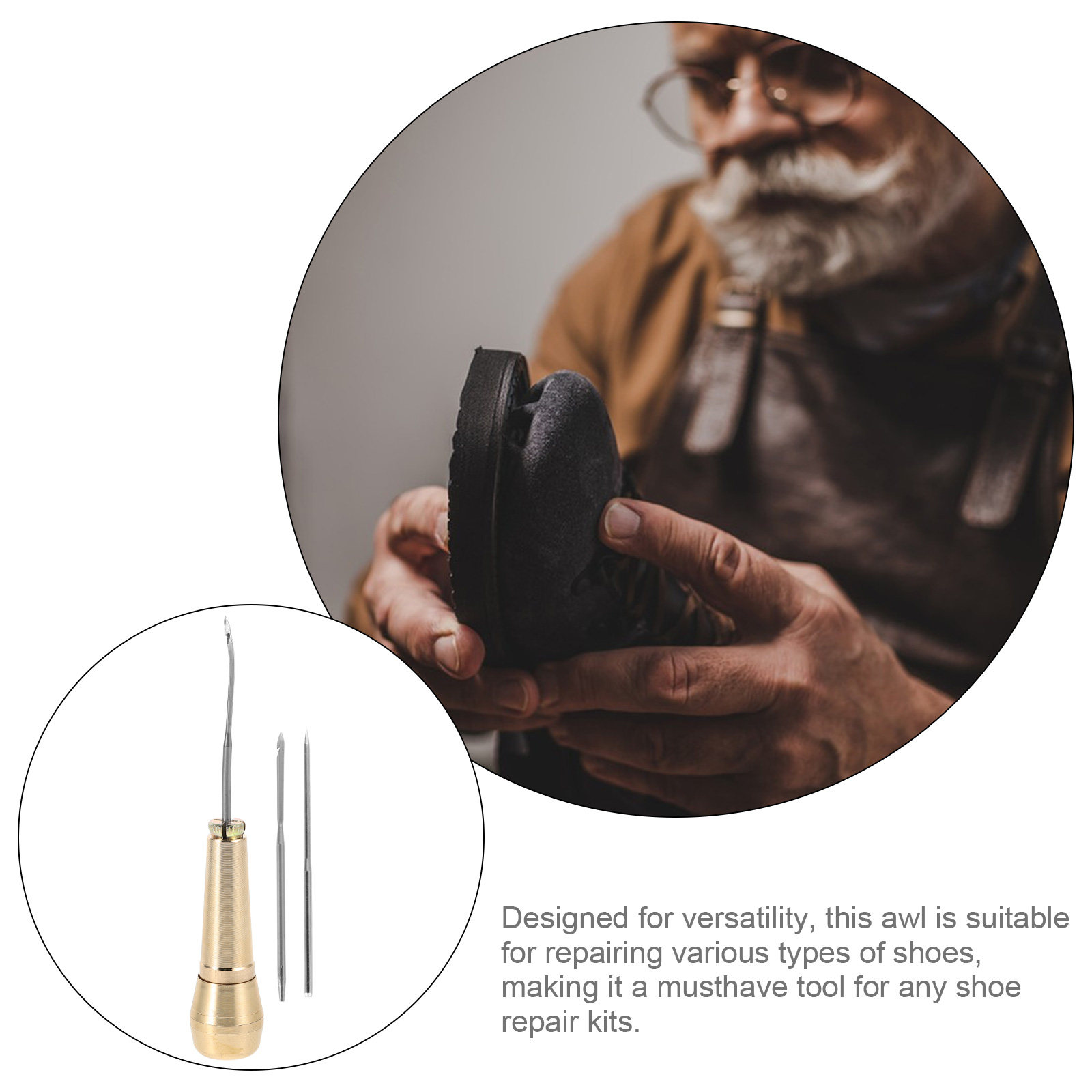 1Set Awl Needle Tool for Shoe  - Leatherwork Awl review and price