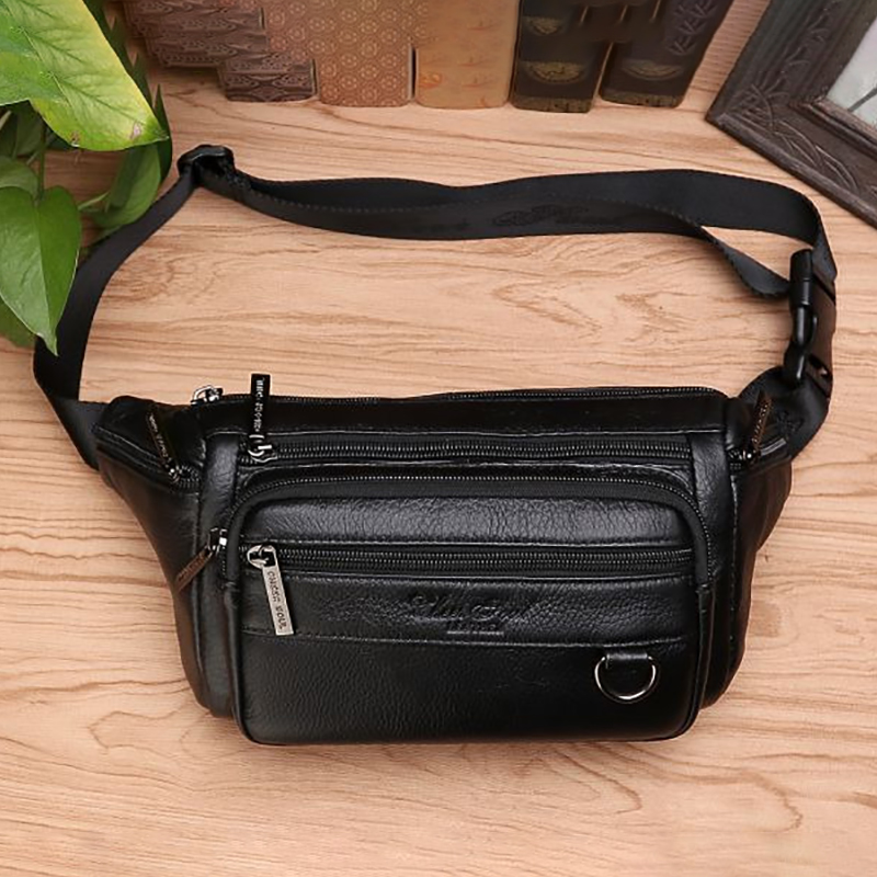 Men Waist Fanny Bags Sling Che - Leatherwork Fasteners review and price