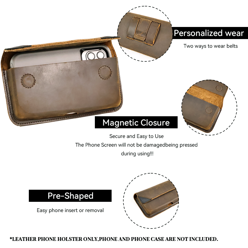 Genuine Leather Waist Bag for  - Leatherwork Fasteners review and price
