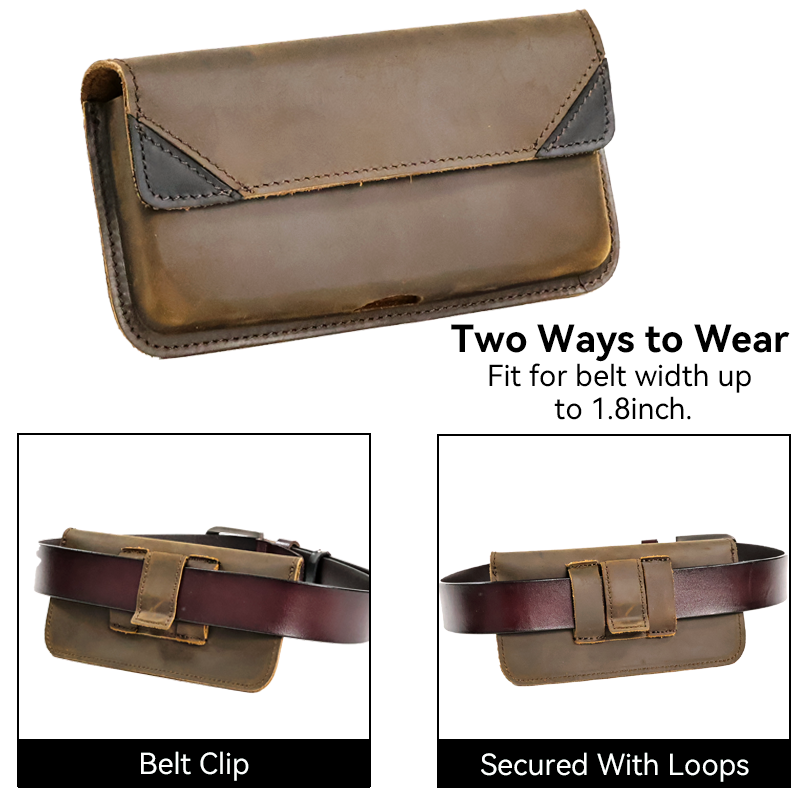 Genuine Leather Waist Bag for  - Leatherwork Fasteners review and price