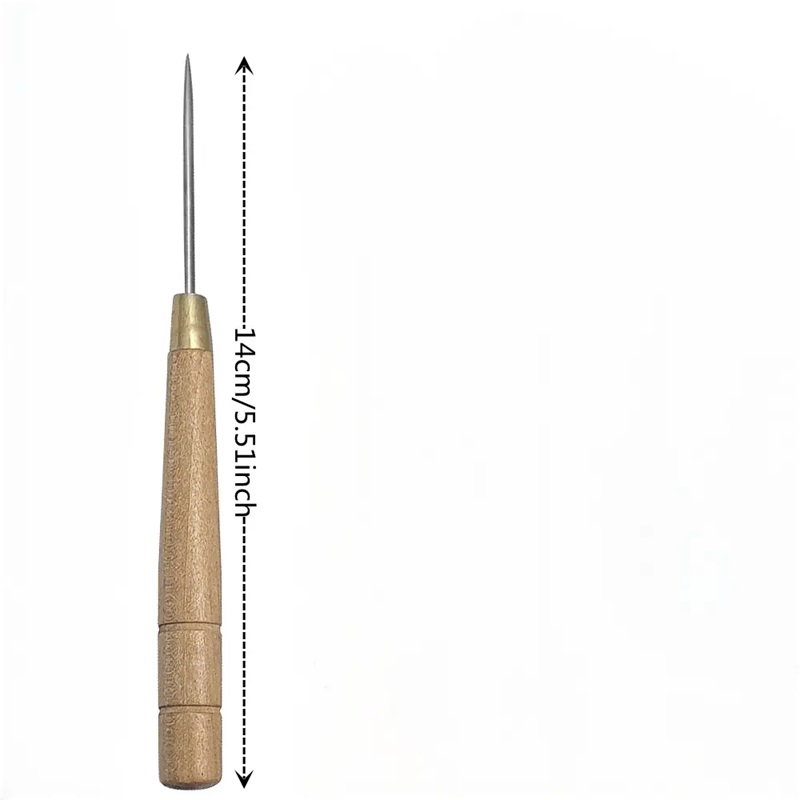 3 PCS Wooden Handle Awl Tool L - Leatherwork Awl review and price