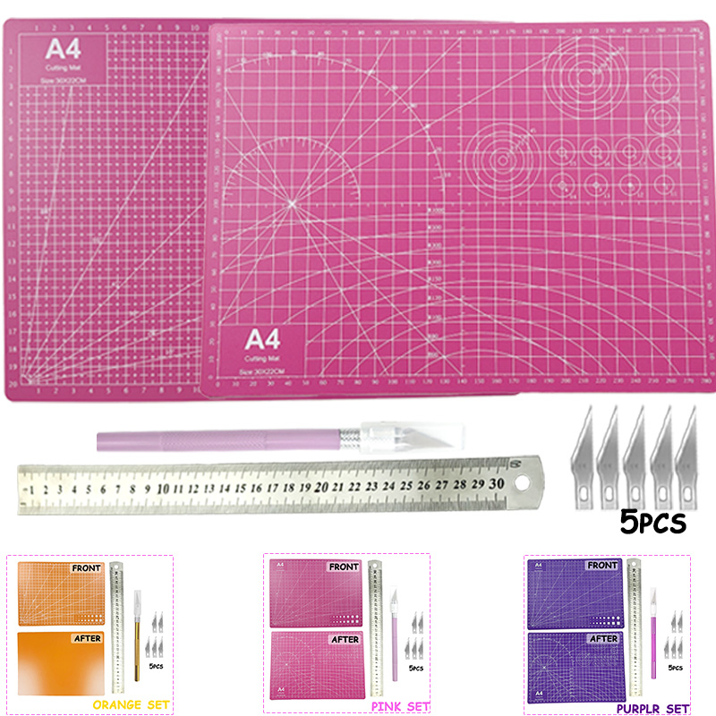 A4 Pvc Hand Cutting Mat Set, A - Leatherwork Ruler review and price