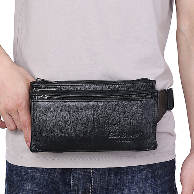 Men Waist Fanny Pack Belt Hip  - Leatherwork Fasteners review and price