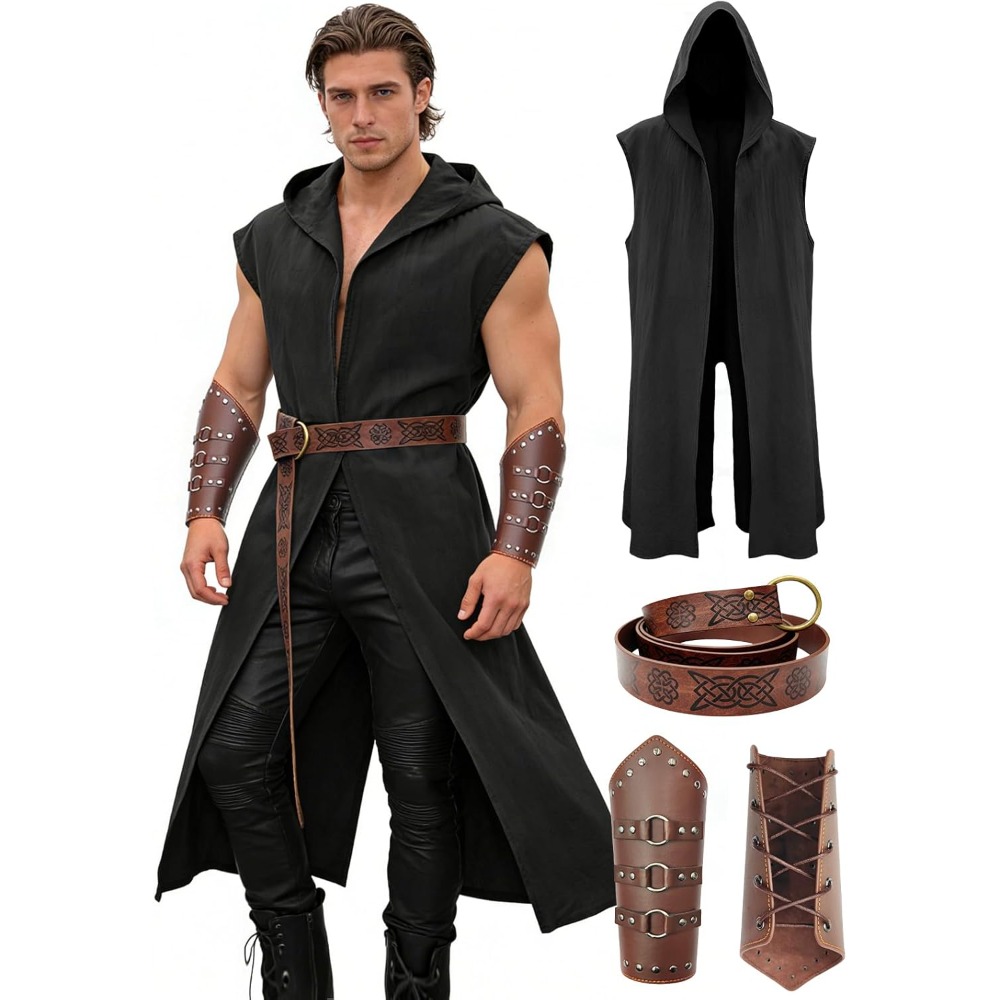 Men’s Renaissance Costume Set  - Leatherwork Fasteners review and price