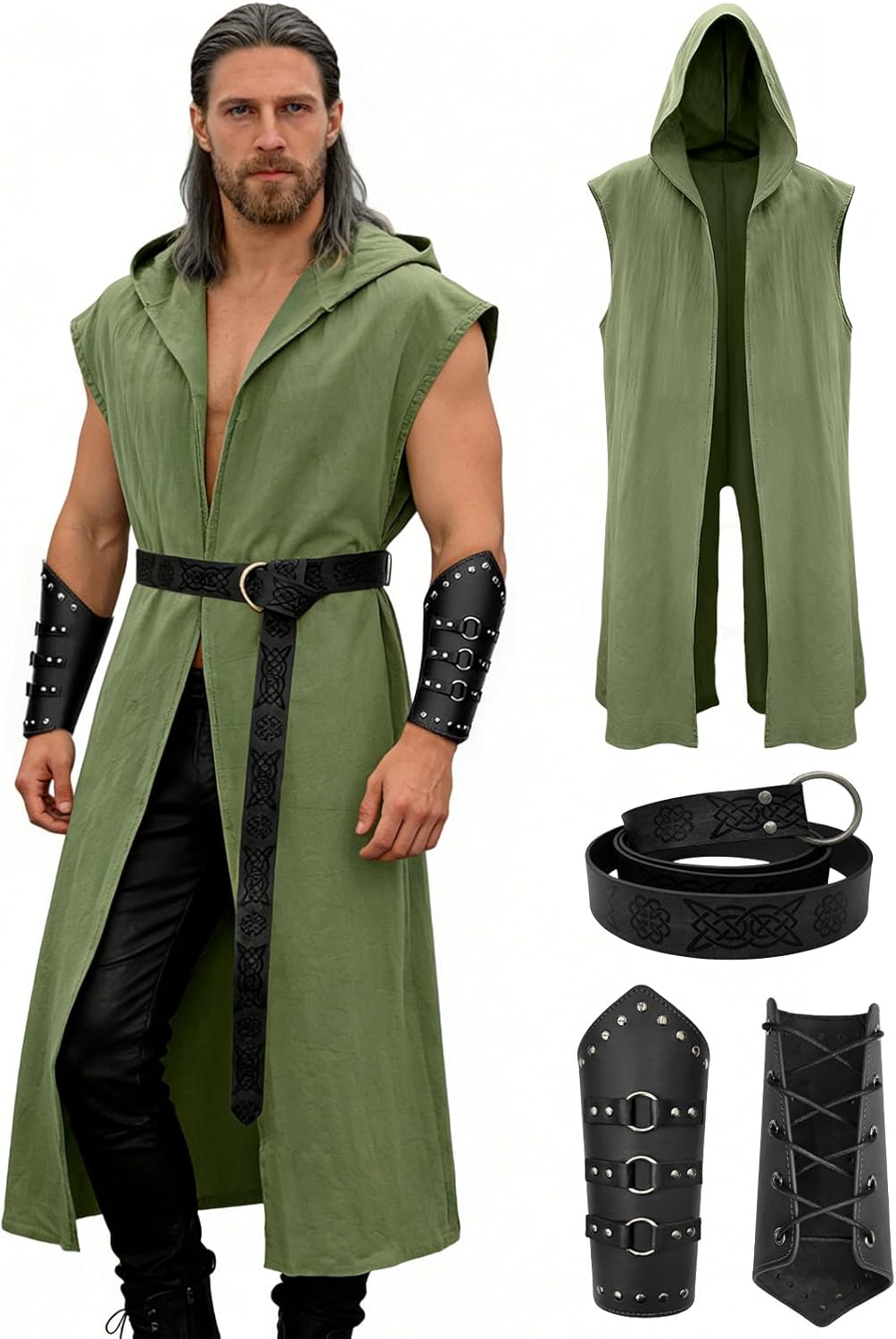 Men’s Renaissance Costume Set  - Leatherwork Fasteners review and price