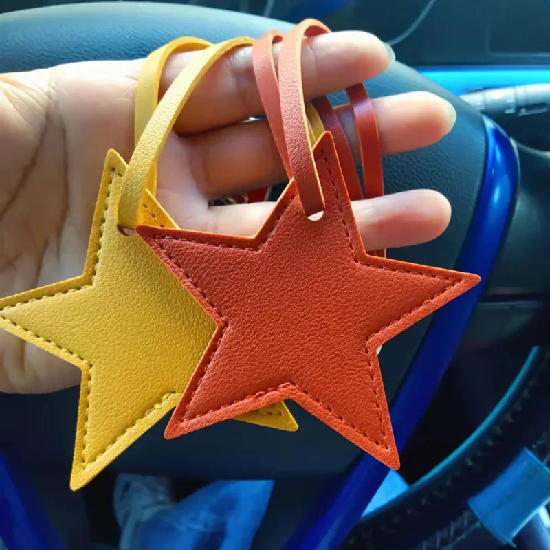 Star PU Leather Tassels Keycha - Leatherwork Ruler review and price