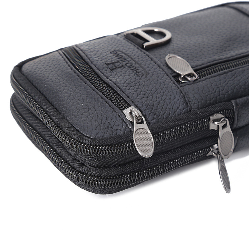 Men Waist Bag Mobile Phone Bag - Leatherwork Fasteners review and price