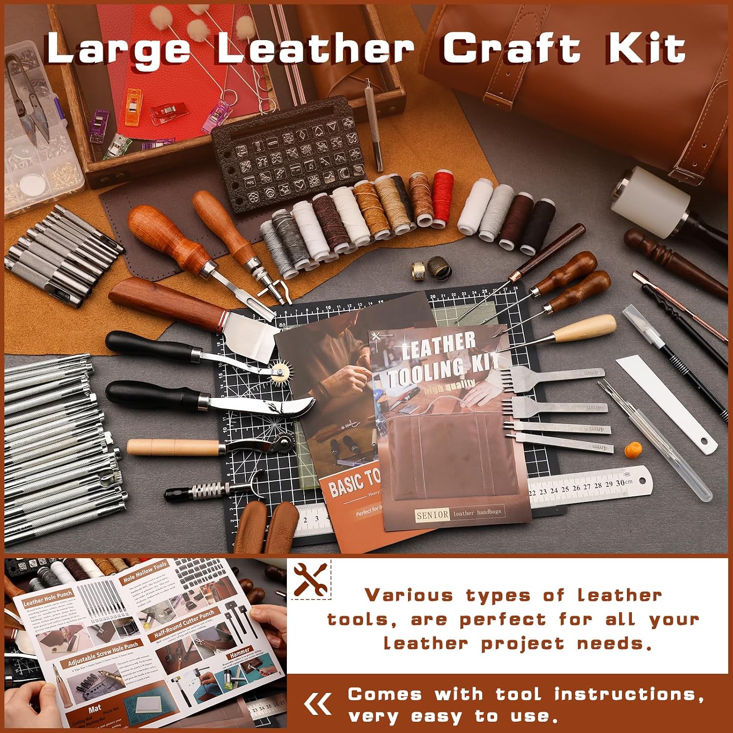Leather Tooling Kit Leather Cr - Leather Work review and price