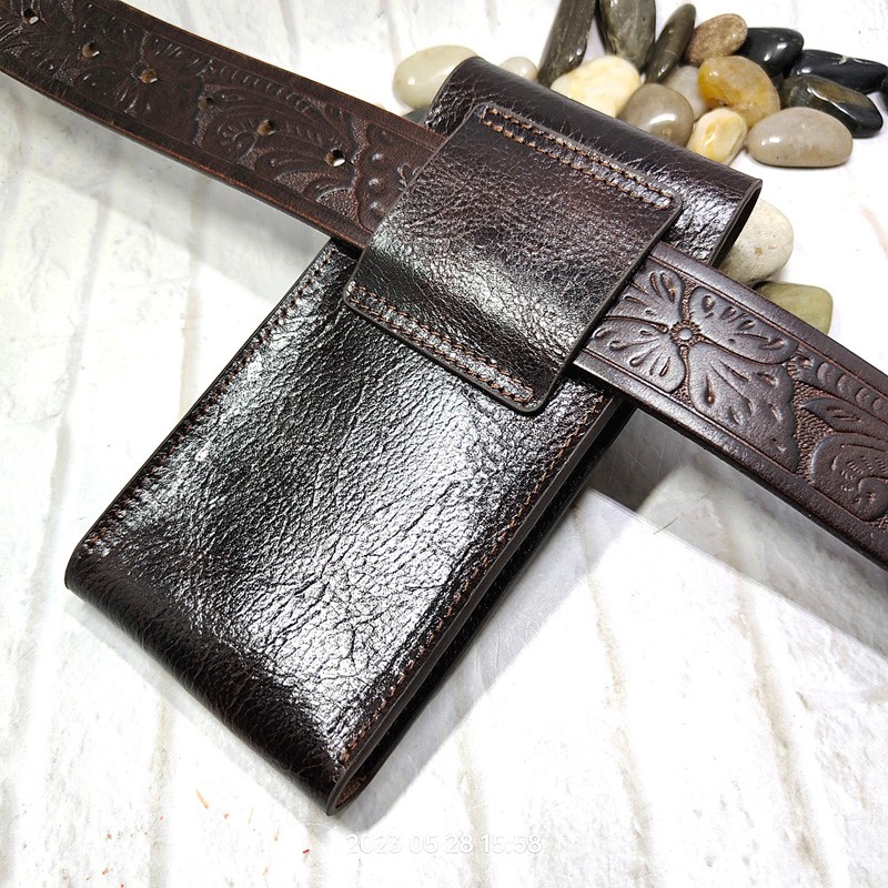 Mobile Phone Waist Bag Holster - Leatherwork Fasteners review and price