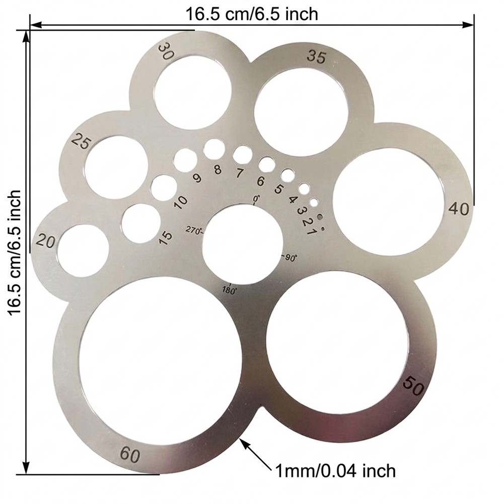 DY008-A2 DIY Round Leather Cut - Leatherwork Ruler review and price