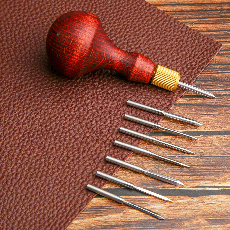 1Set DIY Leather Punch Awl Woo - Leatherwork Awl review and price