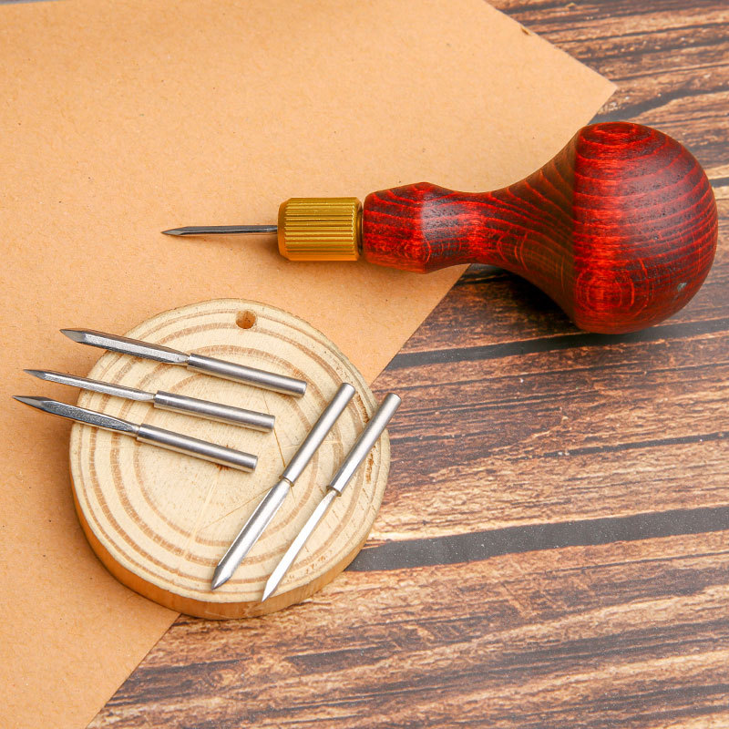 1Set DIY Leather Punch Awl Woo - Leatherwork Awl review and price