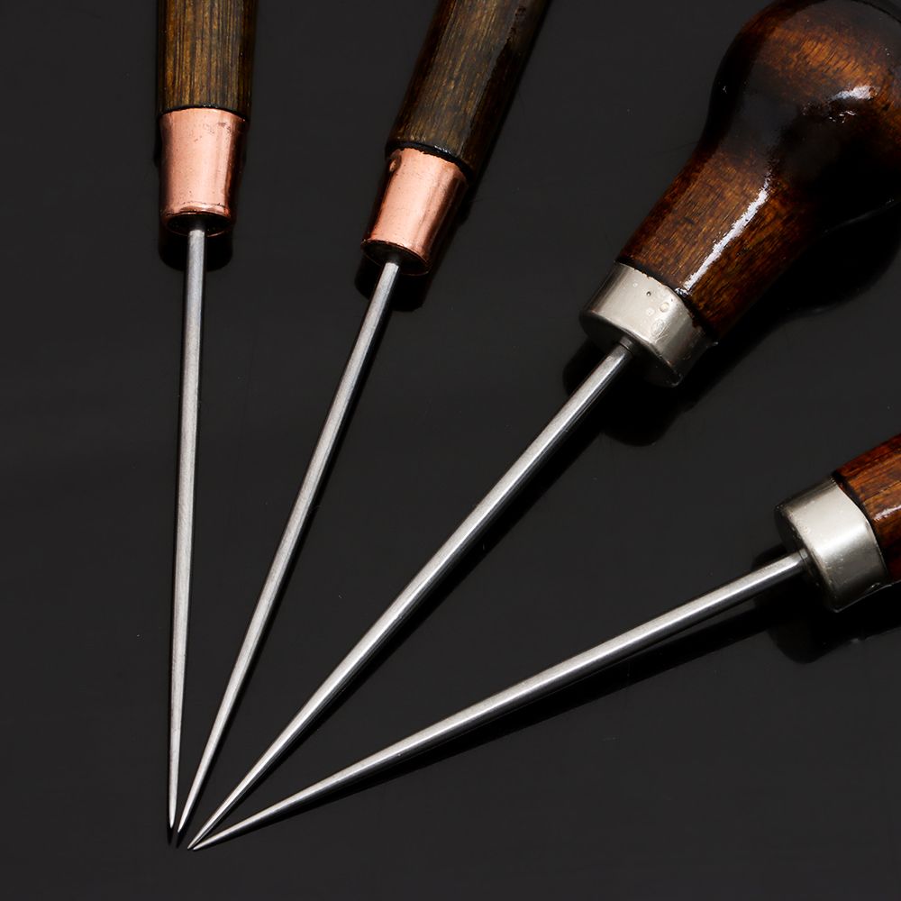 1PC Stitching Awl Wood Handle  - Leatherwork Awl review and price