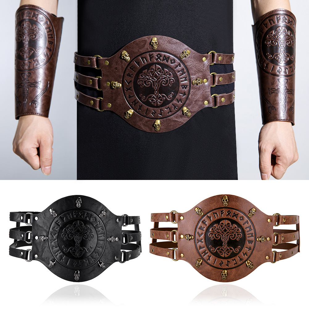 Medieval wide corset belt, Vik - Leatherwork Fasteners review and price
