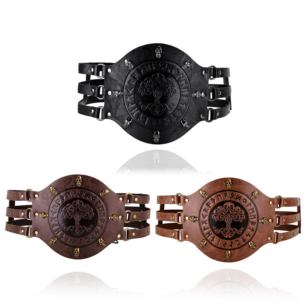 Medieval wide corset belt, Vik - Leatherwork Fasteners review and price