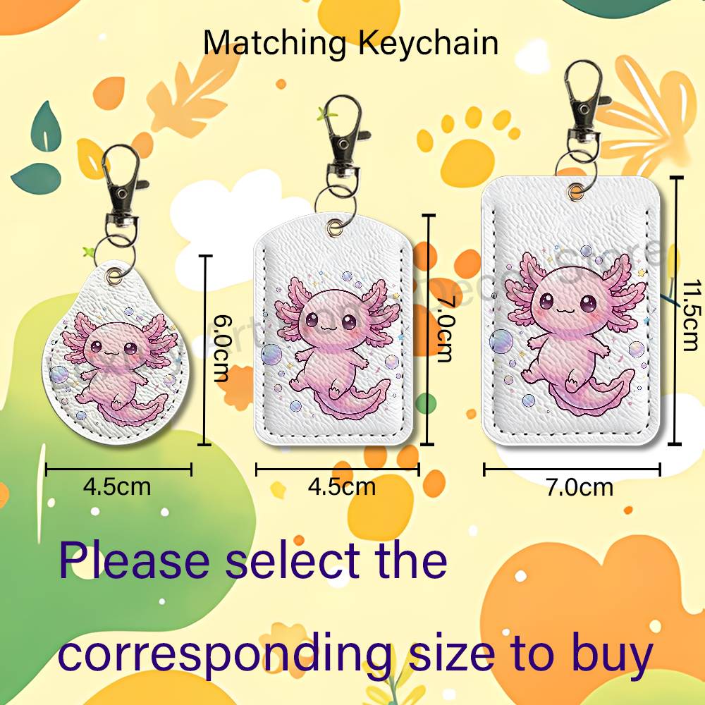 Cute pink A-Axolotl Cartoon Ho - Leather Work review and price