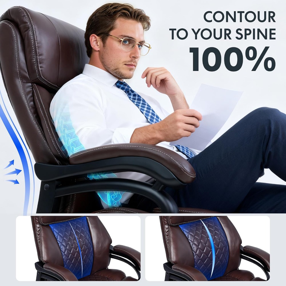 High-Capacity Office Chair for - Leather Work review and price