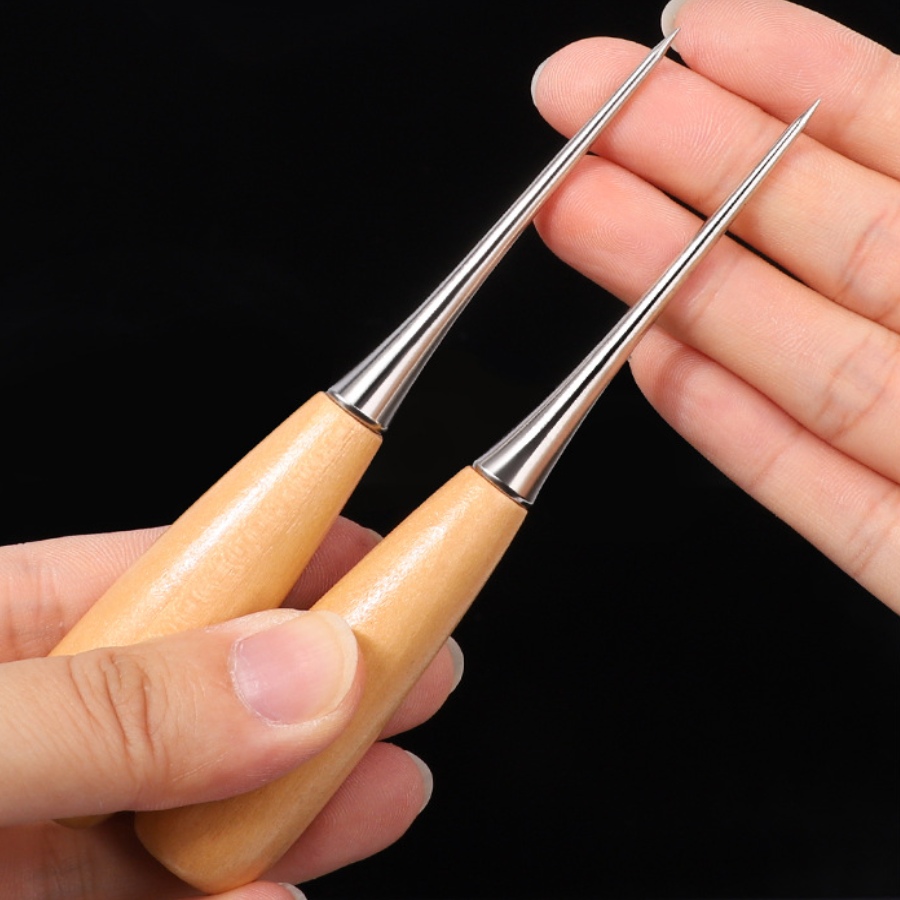 2pcs Leather Hand Stitching Aw - Leatherwork Awl review and price