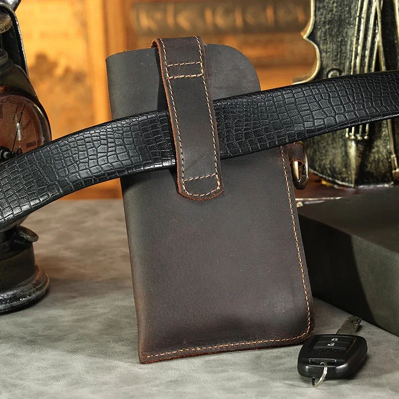 Mens Genuine Leather Waist Bag - Leatherwork Fasteners review and price