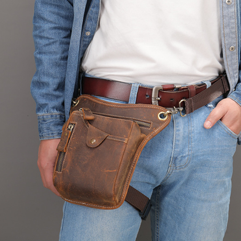 Vintage Pu Leather Waist Pack  - Leatherwork Fasteners review and price