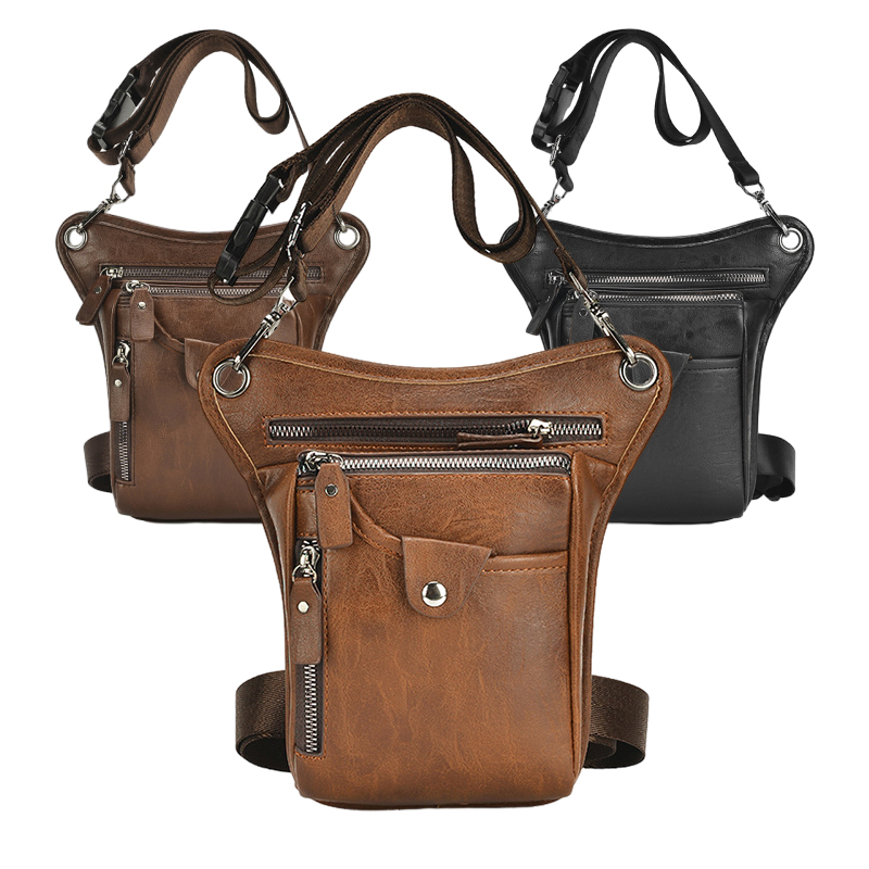 Vintage Pu Leather Waist Pack  - Leatherwork Fasteners review and price