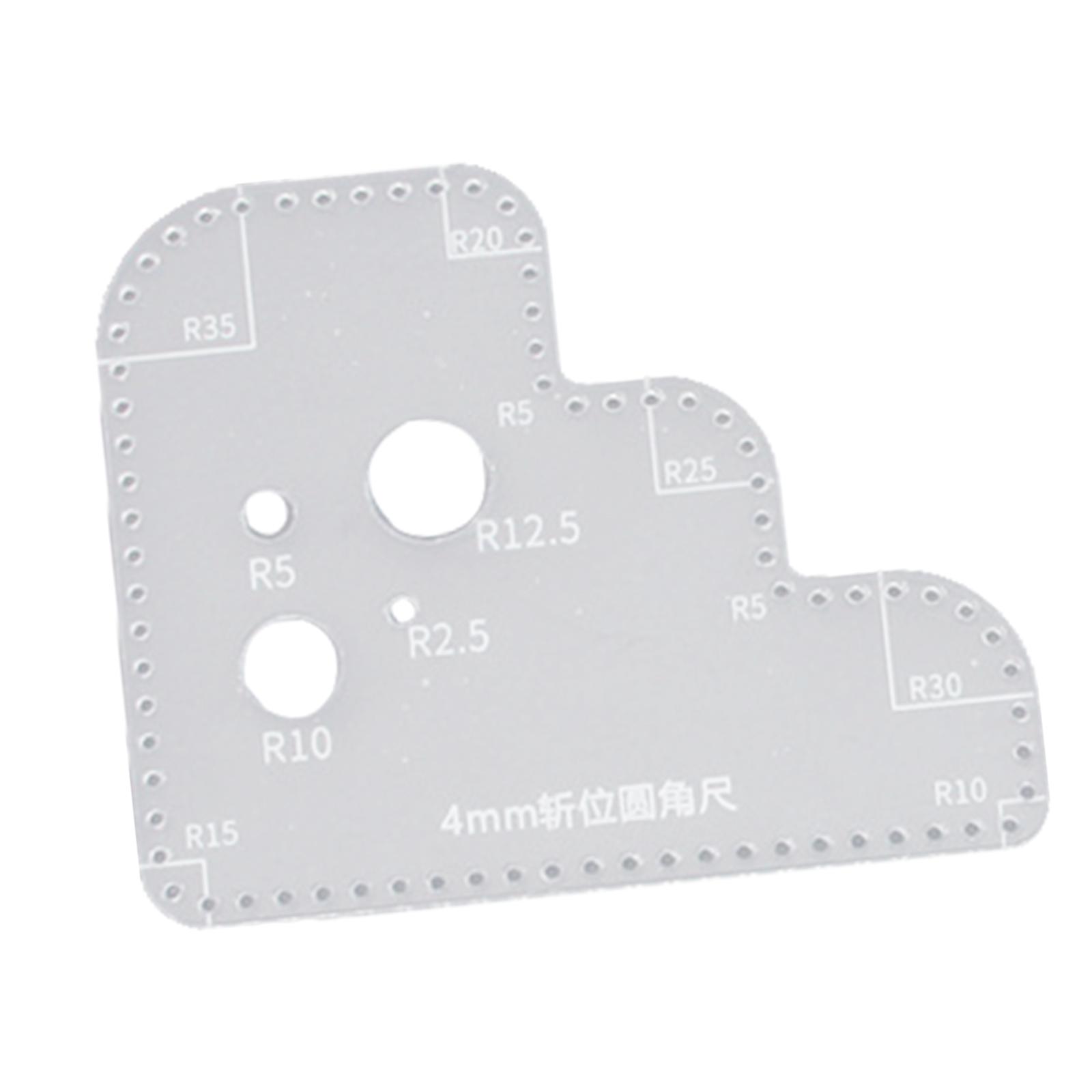 Acrylic Template for Leather C - Leatherwork Ruler review and price
