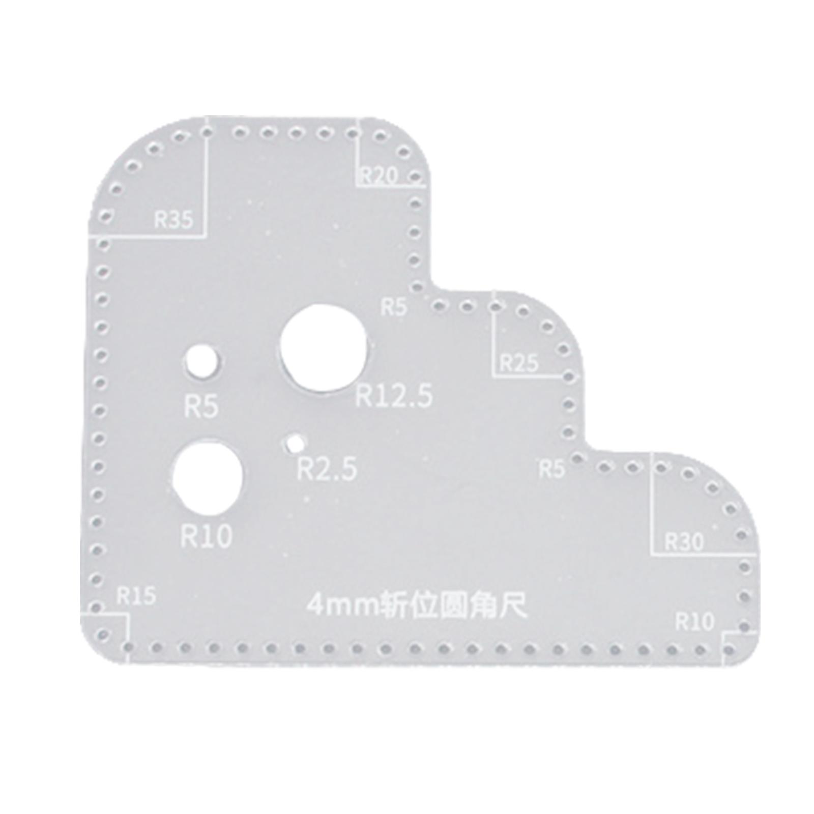 Acrylic Template for Leather C - Leatherwork Ruler review and price