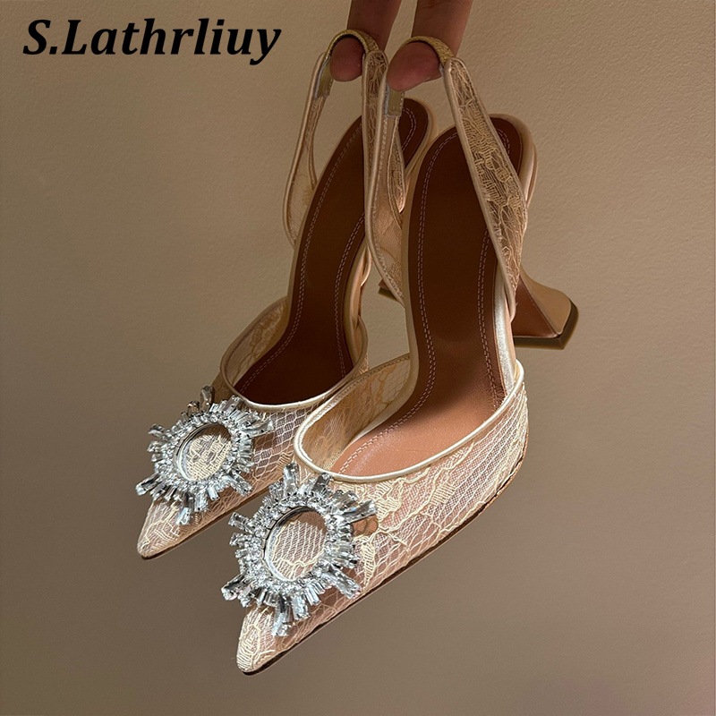 Sandals Rhinestone Flower Poin - Leather Work Dress review and price