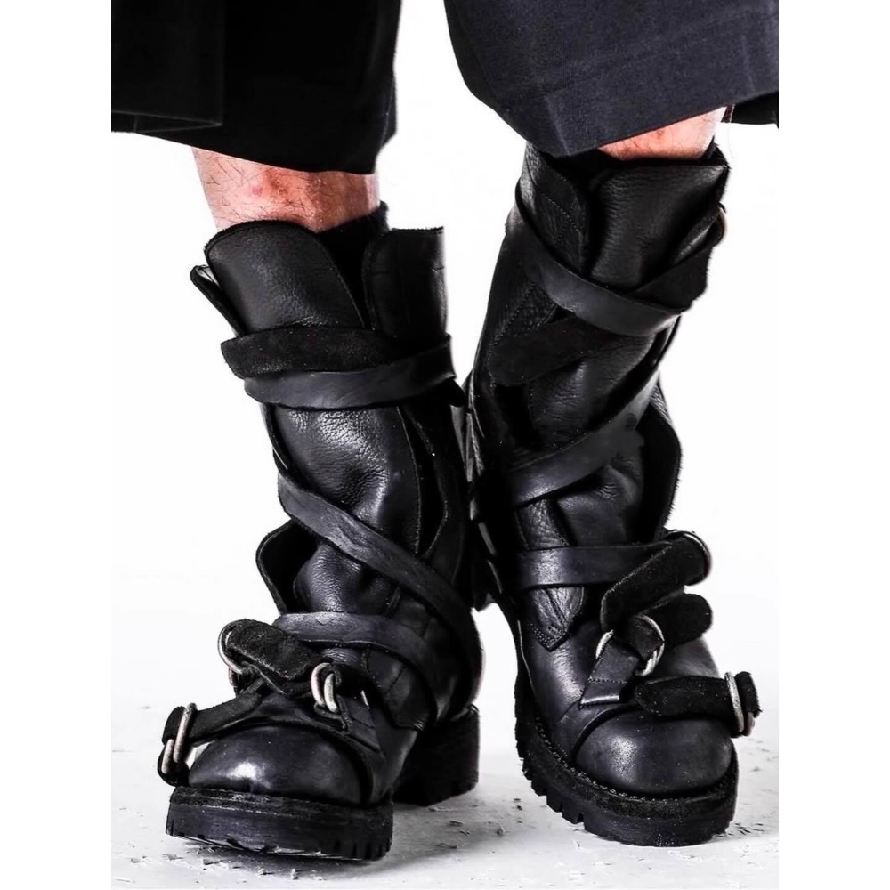 Men's Leather Motorcycle Boots - Leatherwork Fasteners review and price