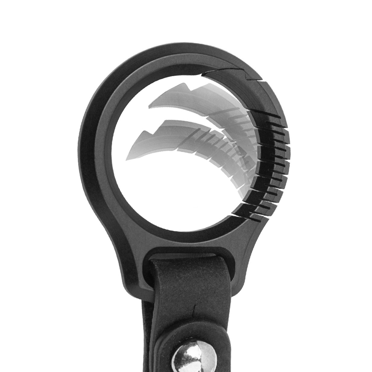Black Titanium Key Chain Luxur - Leatherwork Ruler review and price